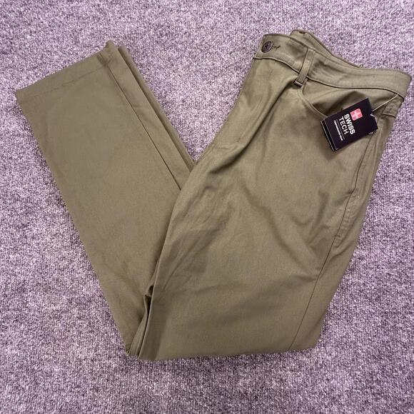 Swiss Tech ST Travel Pant Olive Branch 34W x 32L NWT - Picture 1 of 9